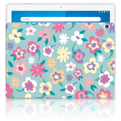Lenovo Tab M10 Siliconen Hoesje Flower Power