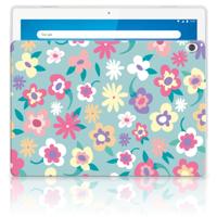 Lenovo Tab M10 Siliconen Hoesje Flower Power