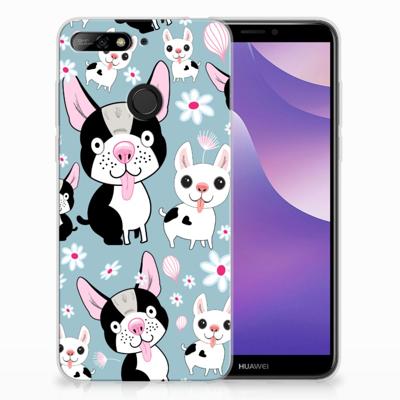 Huawei Y6 (2018) TPU Hoesje Hondjes Huawei Y6 (2018) TPU Hoesje Hondjes