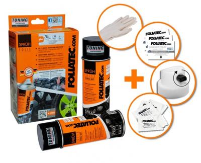 Foliatec spuitfolie gunmetal grijs metallic mat 400 ml 2 stuks Foliatec spuitfolie gunmetal grijs metallic mat 400 ml 2 stuks