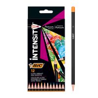 Kleurpotloden Bic Intensity Premium etui ÃƒÆ' 12 kleuren