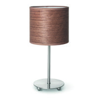 Home sweet home tafellamp Carve - notenhout fineer