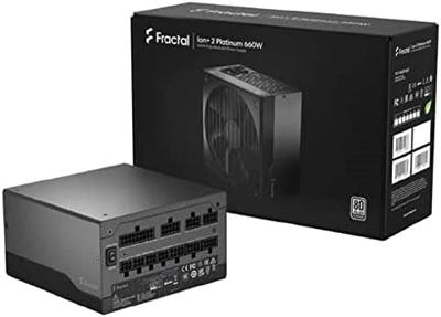 Fractal Design Ion+ 2 Platinum 660W power supply unit 20+4 pin ATX ATX Zwart