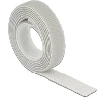 Delock 18274 Klittenband op rol L 1 m x B 13 mm grijs