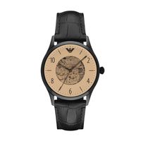 Horlogeband Armani AR1923 Leder Zwart 22mm - thumbnail