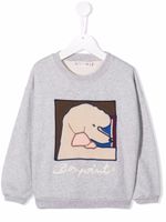 Bonpoint sweat à imprimé graphique - Gris