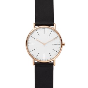 Horlogeband Skagen SKW6430 Leder Zwart 20mm