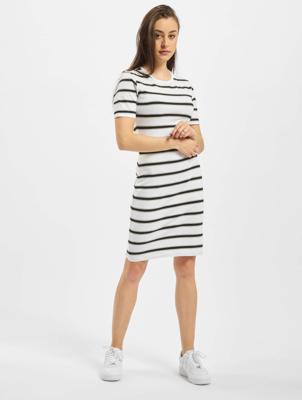 Urban Classics / jurk Stretch Stripe in wit