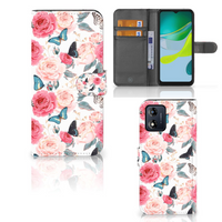 Motorola Moto E13 4G Hoesje Butterfly Roses