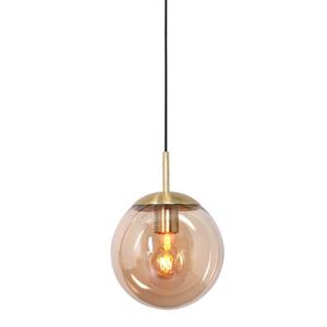 Steinhauer Gouden glazen hanglamp Bolique Ø 25cm 3497ME