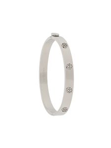 Tory Burch bracelet à détail de logo - Argent