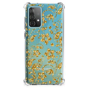 Samsung Galaxy A52 4G/5G Case Gouden Bloemen