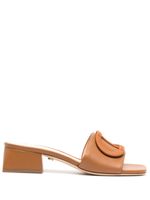 Dee Ocleppo mules Dizzy 35 mm en cuir - Marron - thumbnail