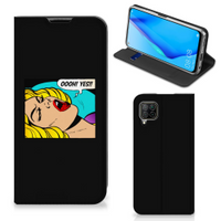 Huawei P40 Lite Hippe Standcase Popart Oh Yes - thumbnail