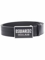 DSQUARED2 ceinture à boucle logo - Noir - thumbnail