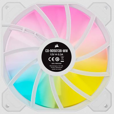 Corsair SP140 RGB ELITE Computer behuizing Ventilator 14 cm Wit 1 stuk(s)