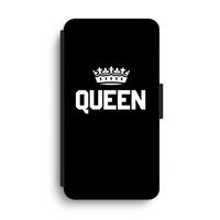 Queen zwart: iPhone XS Max Flip Hoesje - thumbnail