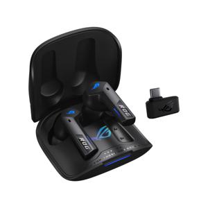 Asus ROG Cetra True Wireless Speednova In Ear oordopjes Gamen Bluetooth Stereo Zwart Noise Cancelling Oplaadbox