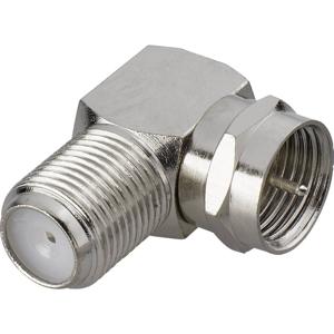 Renkforce F-connector, haaks [F-stekker -F-koppeling]Zilver