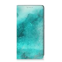 Bookcase Samsung Galaxy A52 Painting Blue