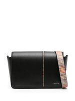 Paul Smith sac à bandoulière Signature Stripe en cuir - Noir