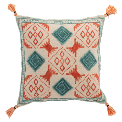 J-Line Kussen Ruiten Mix 45 x 45