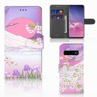 Samsung Galaxy S10 Telefoonhoesje met Pasjes Bird Flying