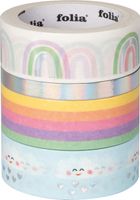 Folia Deko-Klebeband Washi-Tape HOTFOIL RAINBOW CLOUDS 4er 57907188-