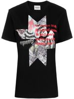 MARANT ÉTOILE t-shirt Zewel à imprimé graphique - Noir