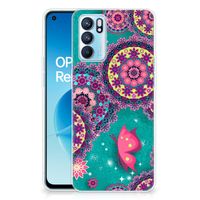 OPPO Reno6 5G Hoesje maken Cirkels en Vlinders - thumbnail