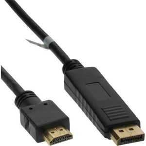 InLine 1m DP/HDMI DisplayPort Zwart