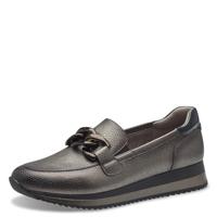 Jana Damessneakers, slip-on sneakers om aan te trekken, veganistisch, zilver, 37 EU