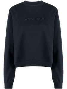 Woolrich sweat à logo brodé - Bleu