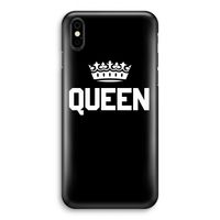 Queen zwart: iPhone Xs Volledig Geprint Hoesje - thumbnail