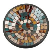 Kom Mozaïek Blauw/Bruin (16 cm)