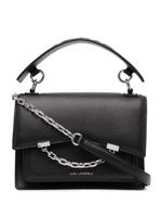 Karl Lagerfeld sac porté épaule K/Seven Grainy en cuir - Noir