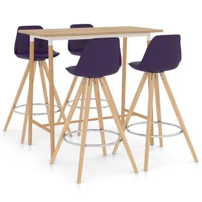 vidaXL 5-delige Barset paars