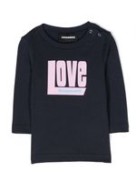 DSQUARED2 KIDS t-shirt en coton à imprimé graphique - Bleu