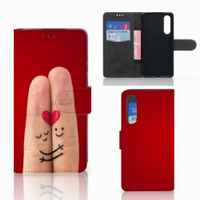 Huawei P30 Wallet Case met Pasjes Liefde - Origineel Romantisch Cadeau - thumbnail