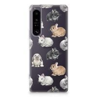 TPU Hoesje voor Sony Xperia 1 IV Konijntjes