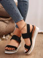 Pu Plain Summer Casual Slide Sandals