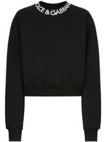 Dolce & Gabbana sweat en coton mélangé à logo imprimé - Noir