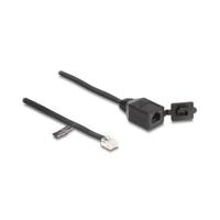 DeLOCK 88009 telephone cable 0.2 m Black