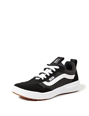 Vans Range EXP Sneaker voor dames, Suede Canvas Zwart Wit, 37 EU