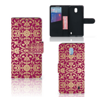 Wallet Case Nokia 1 Plus Barok Pink - thumbnail