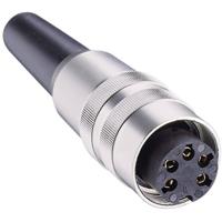 Lumberg KV 40 DIN-connector Bus, recht Aantal polen: 4 Zilver 1 stuk(s)