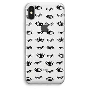 Eye pattern #2: iPhone XS Max Transparant Hoesje