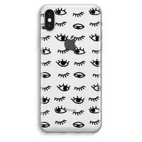 Eye pattern #2: iPhone XS Max Transparant Hoesje