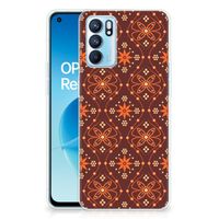 OPPO Reno 6 5G TPU bumper Batik Brown