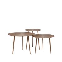 LABEL51 Salontafel Set Nobby - Antiek goud - Metaal - 60 cm